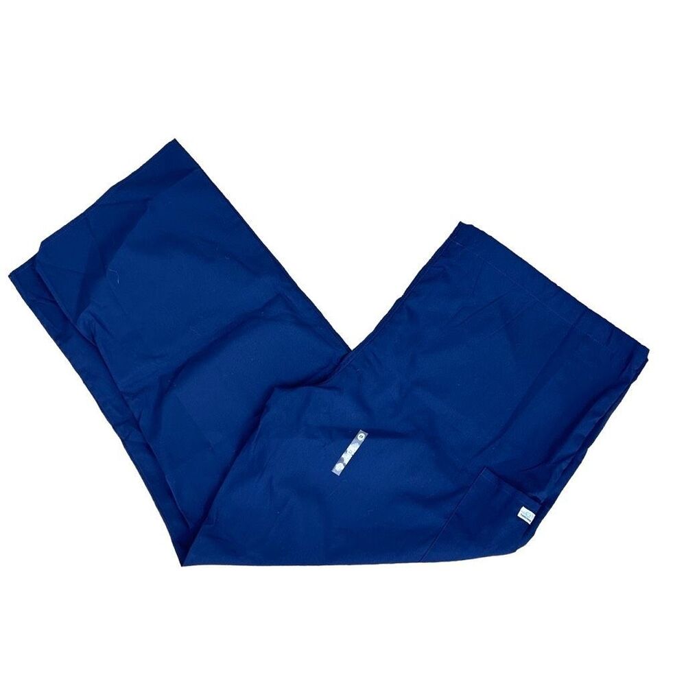 NWT White Swan Fundamentals Blue Scrub Pants Size 2X Drawstring Unisex Nursing